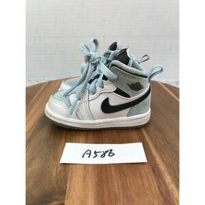 Jordan 1 Mid SE Ice Blue 2023 TD Toddler 4c Athletic Casual Sneaker DV1338-104